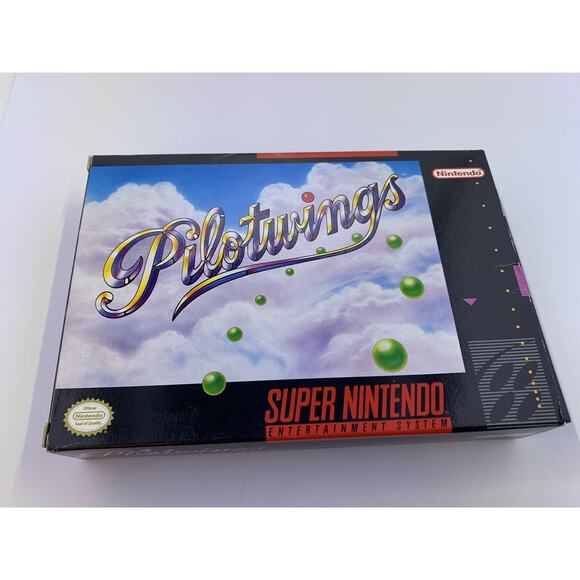 Pilotwings Super Nintendo Entertainment System SNES Complete CIB - Picture 1 of 9